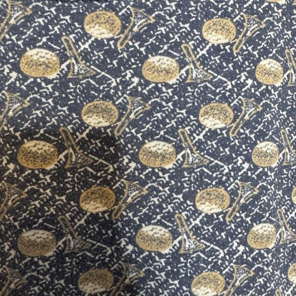 Points West Golf Polo Shirt L Made in Turkey Retro All Over Print - Picture 3 of 6